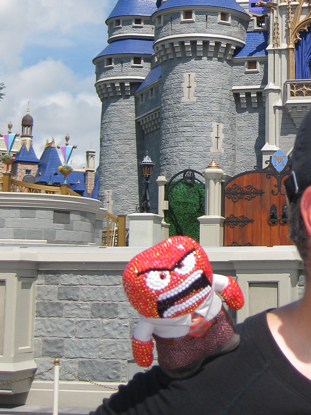 Bedazzled Disney Anger Inside Out Character Shoulder pal